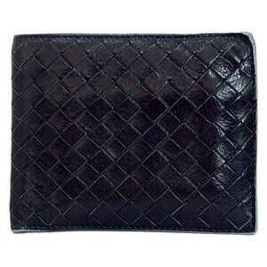 BOTTEGA VENETA Intrecciato - Black Leather B********* Bifold Wallet